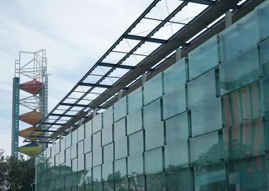 冰堡 初露 国家体育馆扩建部分玻璃幕墙施工完成
